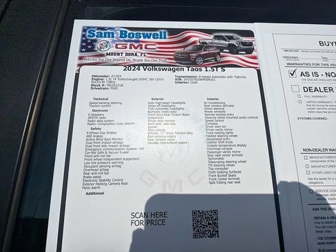Used 2024 Volkswagen Taos S FWD image 32