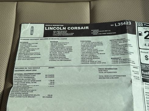 Used 2022 Lincoln Corsair Reserve w/ Sport Package AWD/4WD image 36