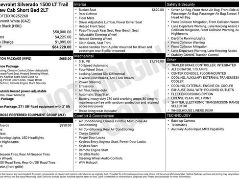 Used 2024 Chevrolet Silverado 1500 LT Trail Boss w/ Protection Package AWD/4WD image 47