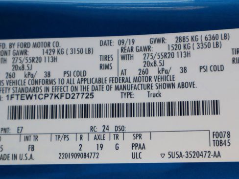 Used 2019 Ford F150 XLT w/ Equipment Group 302A Luxury image 32