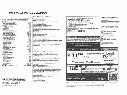 Used 2022 Rolls-Royce Cullinan w/ Dynamic Package image 65