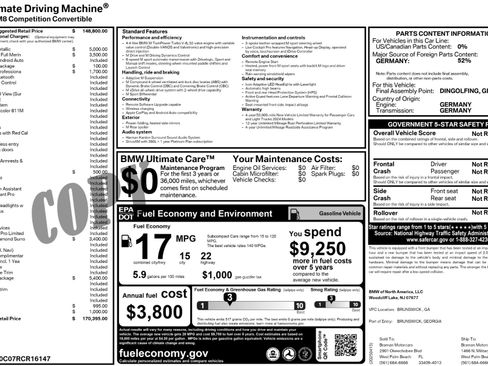 Used 2024 BMW M8 Competition w/ M Carbon Exterior Package image 24