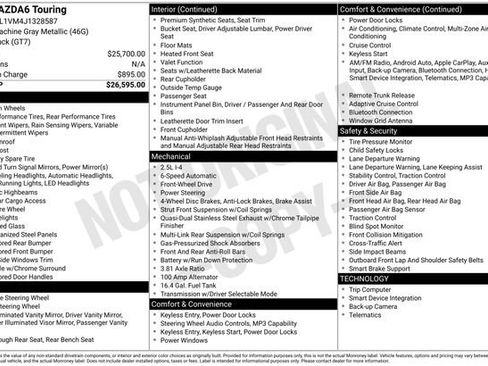 Used 2018 MAZDA MAZDA6 Touring image 32