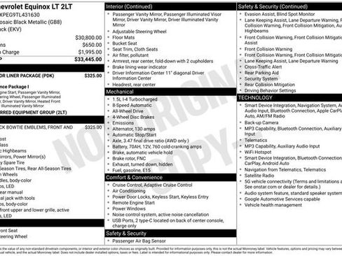 New 2026 Chevrolet Equinox LT w/ LPO, Floor Liner Package image 5