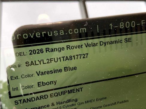New 2026 Land Rover Range Rover Velar Dynamic SE image 6