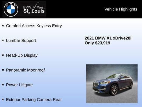 Used 2021 BMW X1 xDrive28i w/ Premium Package image 16