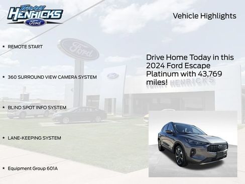 Used 2024 Ford Escape Platinum AWD/4WD image 4