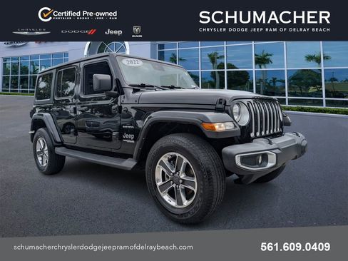 Used 2022 Jeep Wrangler Unlimited Sahara w/ Safety Group image 1