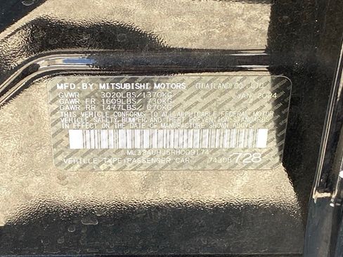Used 2024 Mitsubishi Mirage ES FWD image 12