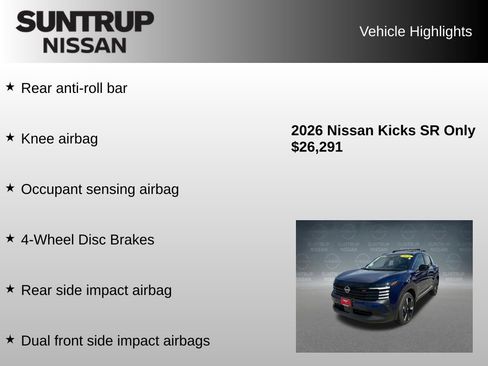 Used 2026 Nissan Kicks SR FWD image 16