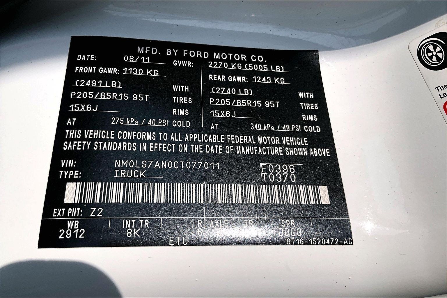 Used 2012 Ford Transit Connect XL FWD image 33