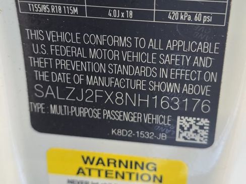 Certified 2022 Land Rover Range Rover Evoque S AWD/4WD image 37