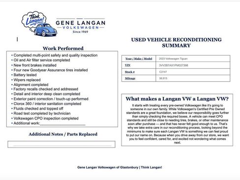 Certified 2023 Volkswagen Tiguan SE AWD/4WD image 10