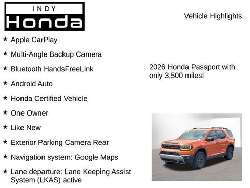 Certified 2026 Honda Passport TrailSport image 7