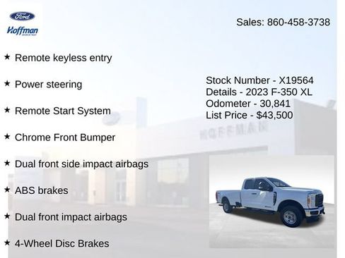 Used 2023 Ford F350 XL w/ Snow Plow Prep Package AWD/4WD image 15