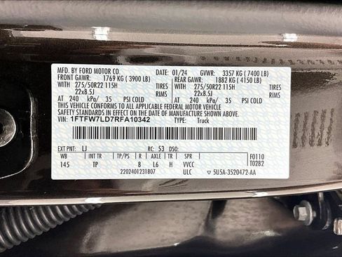 Certified 2024 Ford F150 Platinum w/ Equipment Group 703A Plus AWD/4WD image 36