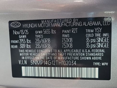 New 2026 Hyundai Santa Fe SE FWD image 25