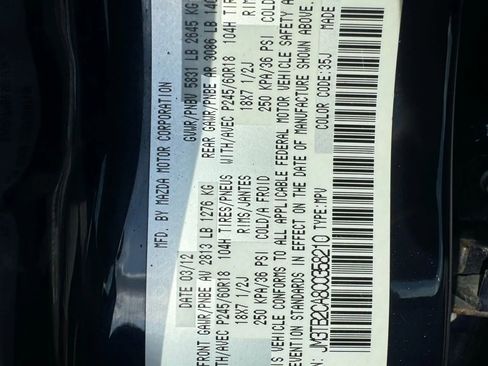 Used 2012 MAZDA CX-9 Touring image 28