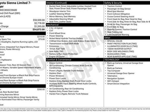 Certified 2025 Toyota Sienna Limited FWD image 37