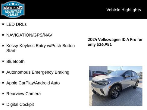 Used 2024 Volkswagen ID.4 Pro AWD/4WD image 5