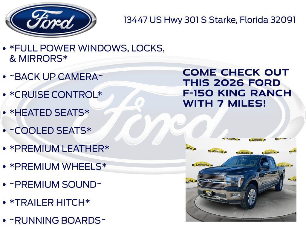 New 2026 Ford F150 King Ranch w/ Equipment Group 601A High AWD/4WD image 10