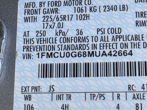 Used 2021 Ford Escape SE FWD image 28