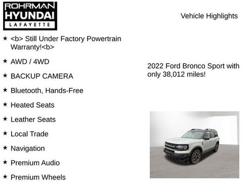 Used 2022 Ford Bronco Sport Outer Banks w/ Tech Package image 7