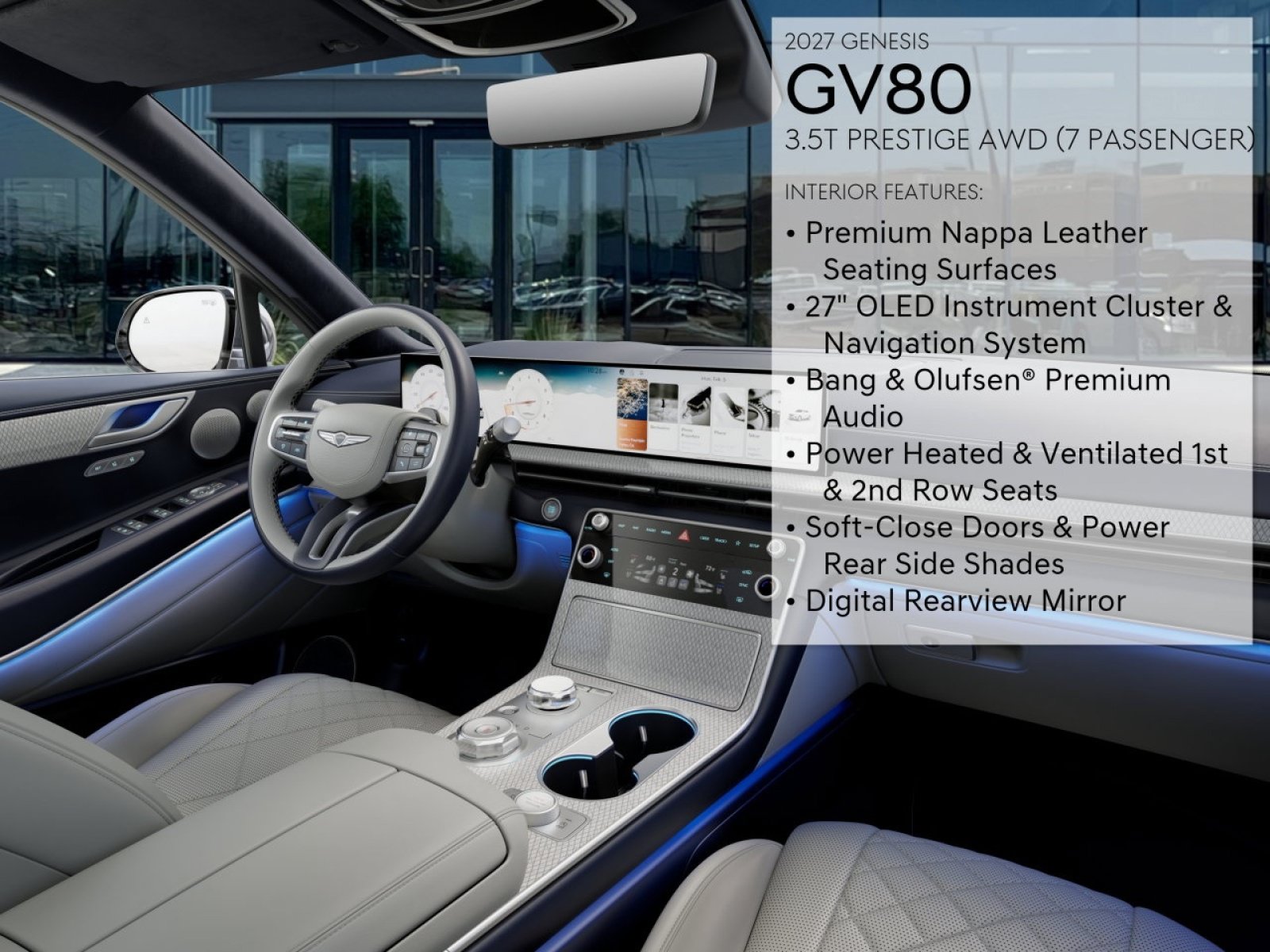 New 2027 Genesis GV80 3.5T Prestige AWD/4WD image 15