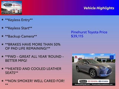 Used 2022 Lexus RX 350 FWD w/ Premium Package image 31