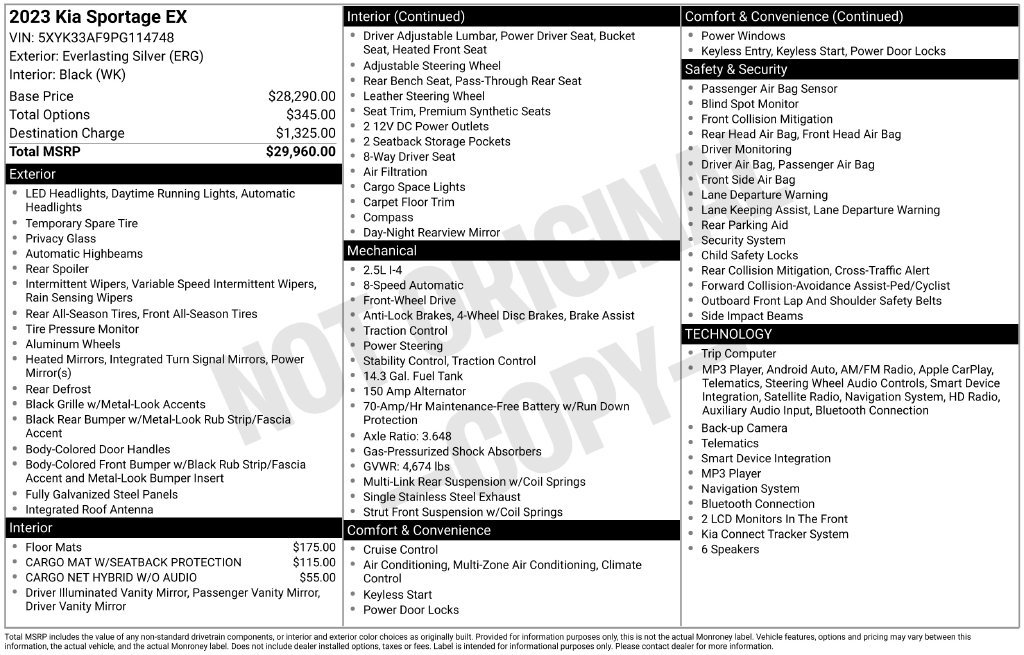 Used 2023 Kia Sportage EX FWD image 20