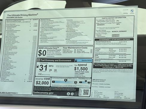 New 2026 BMW 330i Sedan RWD image 29