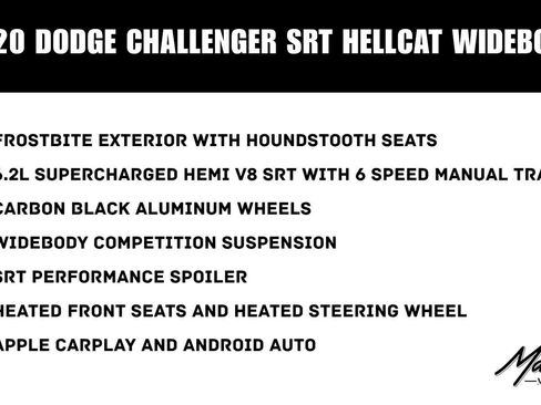 Used 2020 Dodge Challenger SRT Hellcat RWD image 2