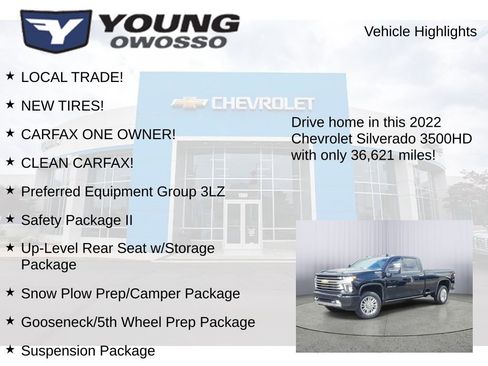 Used 2022 Chevrolet Silverado 3500 High Country w/ Safety Package II image 8