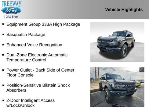 Used 2023 Ford Bronco Badlands w/ Sasquatch Package image 2