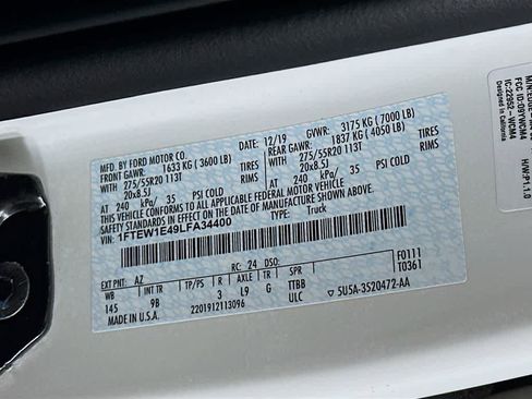 Certified 2020 Ford F150 Platinum w/ Equipment Group 701A Luxury image 22