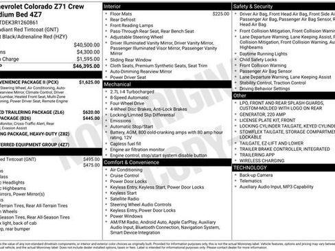 Used 2024 Chevrolet Colorado Z71 w/ Z71 Convenience Package 2 AWD/4WD image 5