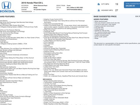 Used 2019 Honda Pilot EX-L image 7