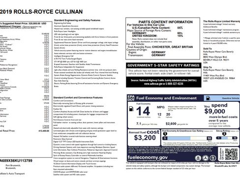 Used 2019 Rolls-Royce Cullinan AWD/4WD image 21