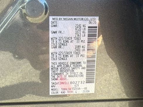 Used 2020 Nissan Rogue SL w/ Premium Package image 30