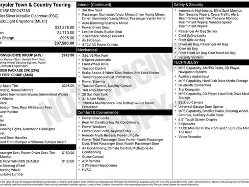 Used 2016 Chrysler Town & Country Touring w/ Driver Convenience Group image 48