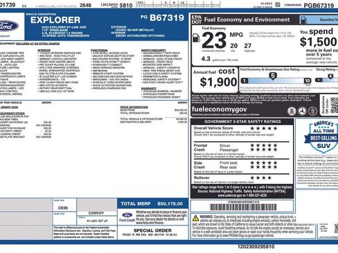 Used 2023 Ford Explorer ST-Line w/ Class IV Trailer Tow Package AWD/4WD image 5