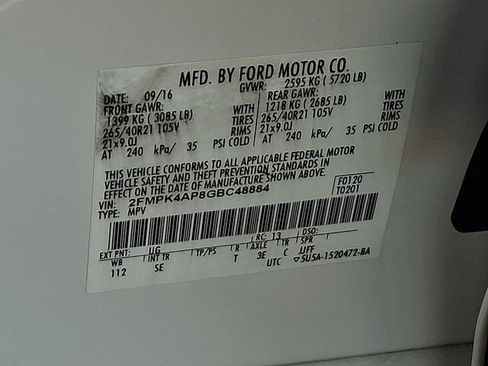 Used 2016 Ford Edge Sport w/ Equipment Group 401A image 29