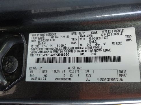 Used 2015 Ford F150 Lariat w/ Equipment Group 502A Luxury AWD/4WD image 33