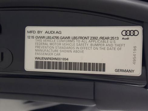 Used 2017 Audi A4 2.0T Premium Plus w/ Premium Plus Package image 27