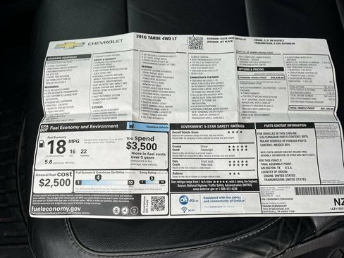 Used 2016 Chevrolet Tahoe LT AWD/4WD image 43