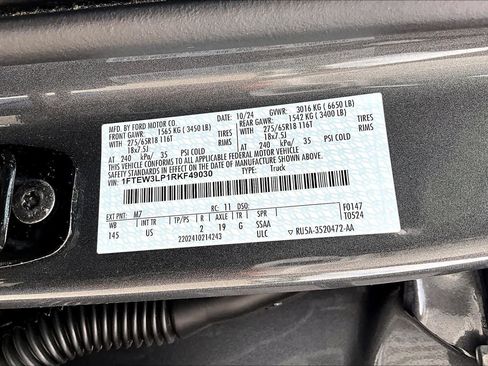 Certified 2024 Ford F150 XLT w/ Equipment Group 302A MID AWD/4WD image 34