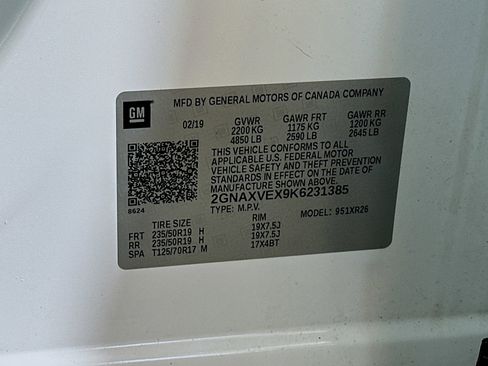 Used 2019 Chevrolet Equinox LT AWD/4WD image 30