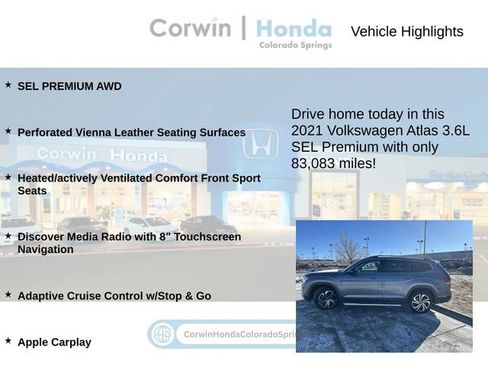 Used 2021 Volkswagen Atlas SEL Premium image 6
