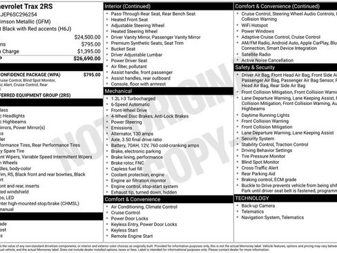 Used 2025 Chevrolet Trax RS w/ Driver Confidence Package FWD image 27
