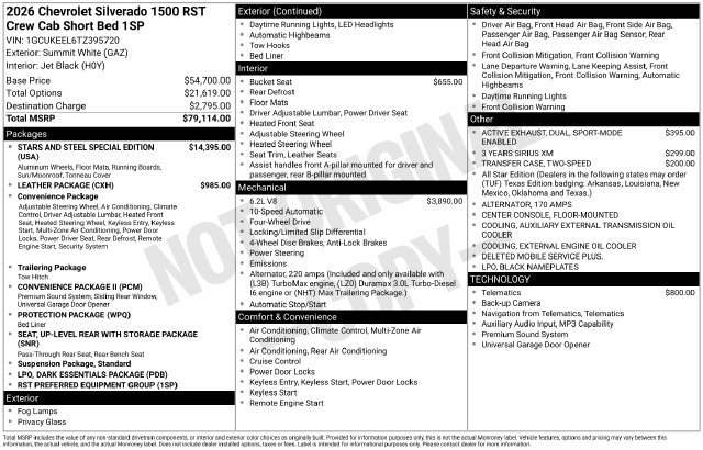 New 2026 Chevrolet Silverado 1500 RST AWD/4WD image 4